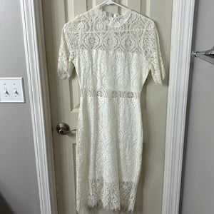 White Lulus Cocktail Dress